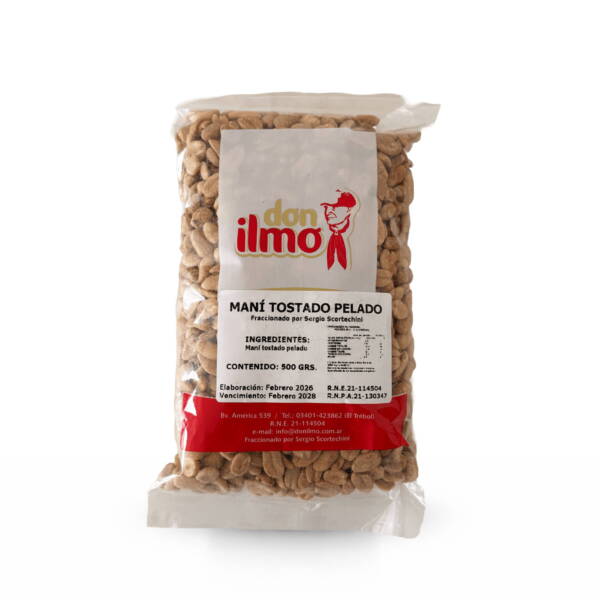 Mani tostado pelado x 500 gr