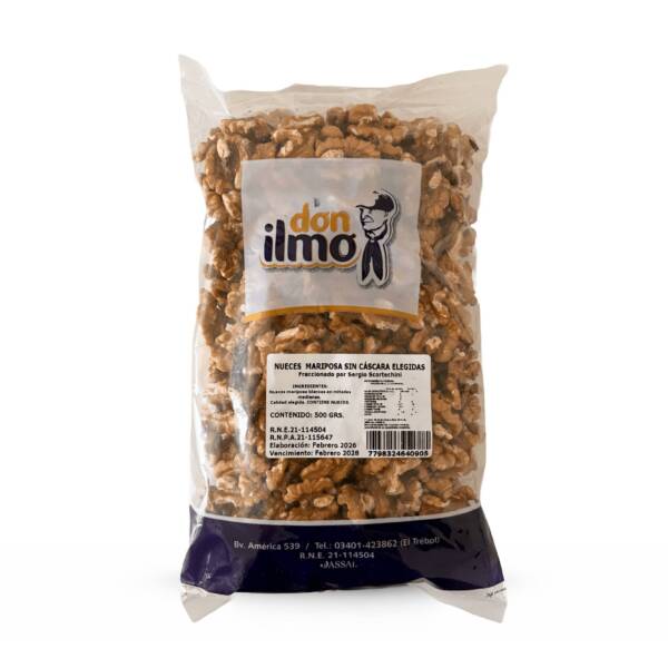 Nueces Mariposa Blanca x 500 gr