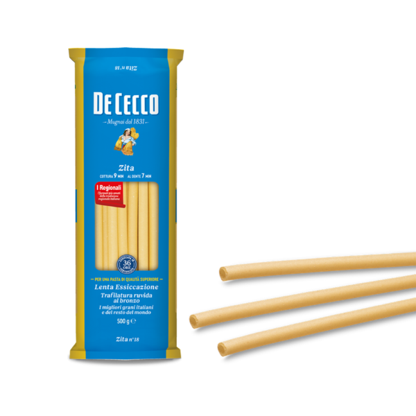 Pasta De Cecco Zita N°18 de Sémola de Trigo Duro